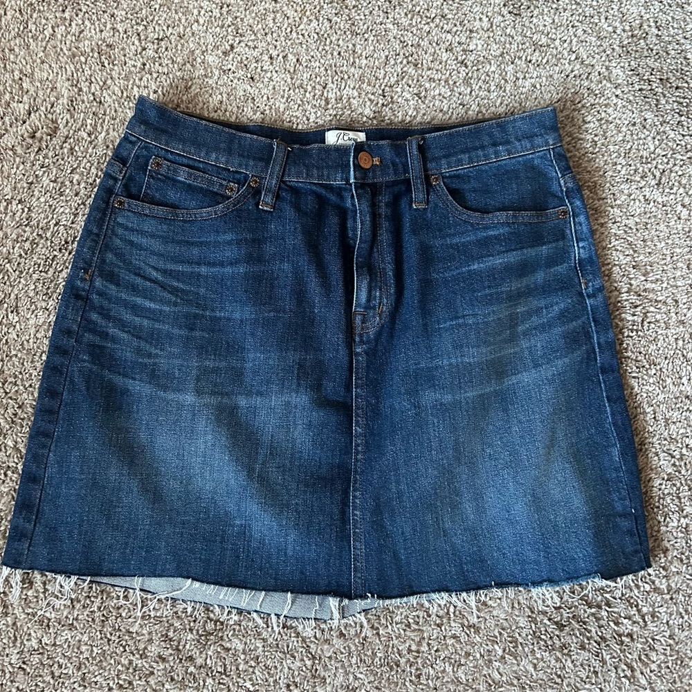 J. Crew Denim Mini Skirt